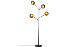 Golvlampor-By Rydens Turno Golvlampa 176cm Svart/Guld