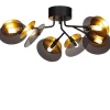 Plafonder-By Rydens Turno Plafond Ø66cm Svart/Guld