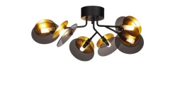 Plafonder-By Rydens Turno Plafond Ø66cm Svart/Guld