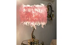 Bordslampor < Mauro Ferretti Tutto Bordslampa Fjädrar 47cm Rosa