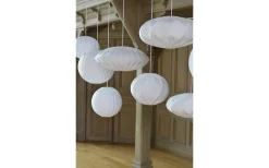 Sovrum|Vardagsrum < Hallbergs Twister Lampskärm 40cm Stretch Vit