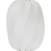 Takskärmar-Hallbergs Twister Takskärm Oval Ø40cm Stretch Vit Lyx