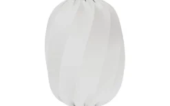 Takskärmar-Hallbergs Twister Takskärm Oval Ø50cm Stretch Vit Lyx