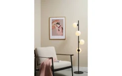 Golvlampor-Halo Design Twist Golvlampa 150cm Svart/Opal