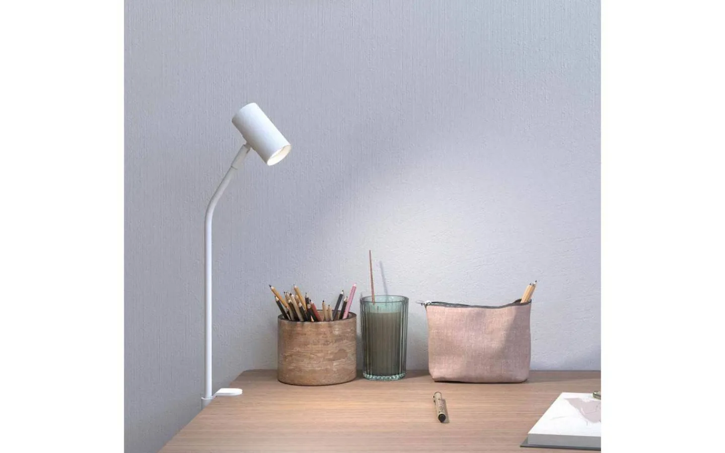 Klämlampor-Belid Tyson Bordslampa för Bordsskiva 61cm Vit