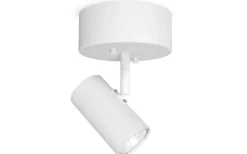 Takspot Med 1 Lampa-Belid Tyson Enkelspot Vitstruktur