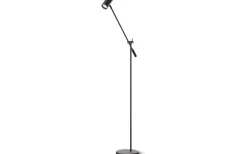 Golvläslampor < Belid Tyson Golvlampa Vipparm 137cm Svart
