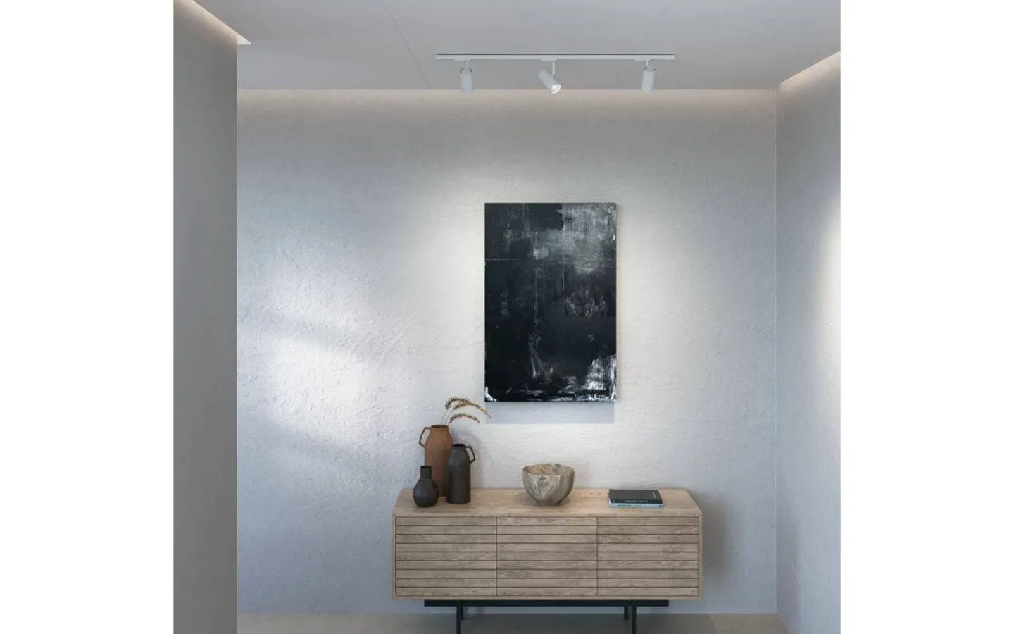 Skensystem-Belid Tyson Skenpaket 3-Spotlight 106cm Global 1-Fas Vitstruktur