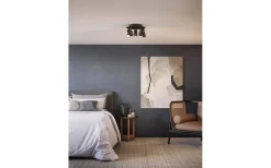 Runda Takspotlights|Takspot Med 3 Lampor-Belid Tyson Spotlight 5L 29cm Svart