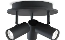 Runda Takspotlights|Takspot Med 3 Lampor-Belid Tyson Spotlight 3L 25cm Svart