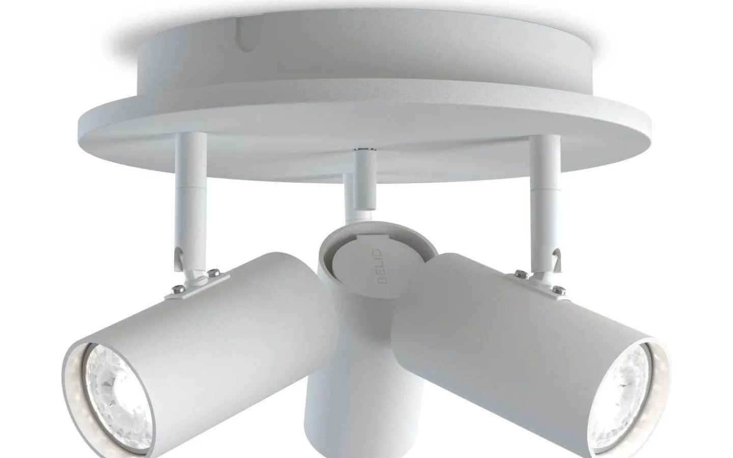 Runda Takspotlights|Takspot Med 3 Lampor < Belid Tyson Spotlight 3L 25cm Vit