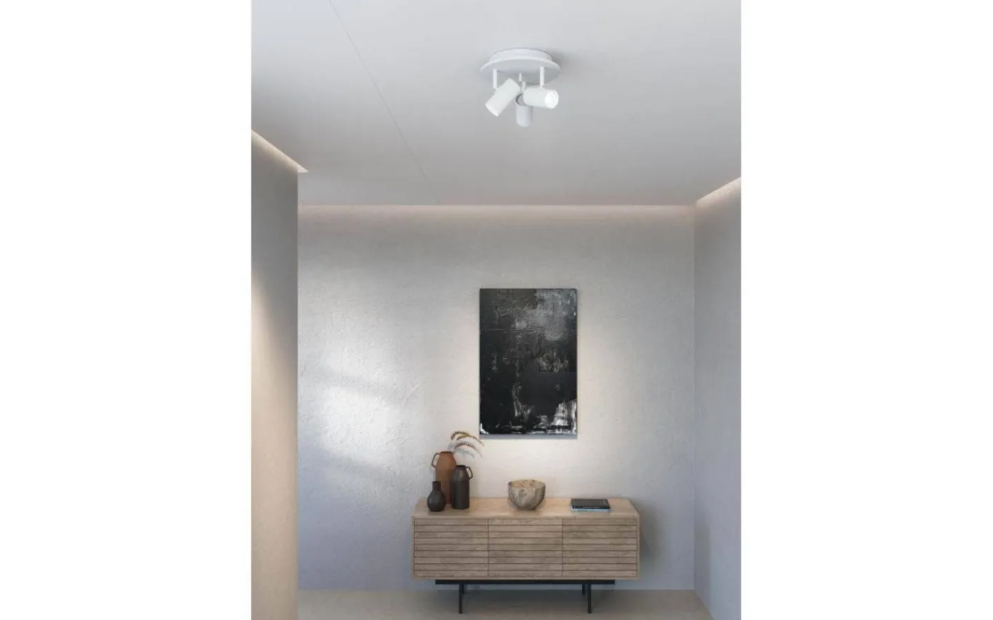 Runda Takspotlights|Takspot Med 3 Lampor < Belid Tyson Spotlight 3L 25cm Vit