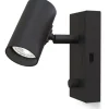 Läslampor-Belid Tyson Vägglampa USB Höger Svart