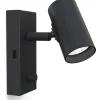 Läslampor < Belid Tyson Vägglampa USB Vänster Svart
