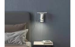 Läslampor < Belid Tyson Vägglampa USB Vänster Vit