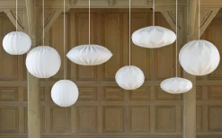 Vardagsrum|Sovrum-Hallbergs Ufo Lampskärm Ø62cm Stretch Vit Lyx