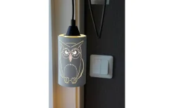 Fönsterlampor-Oriva Ugglan Fönsterlampa 8cm Vit