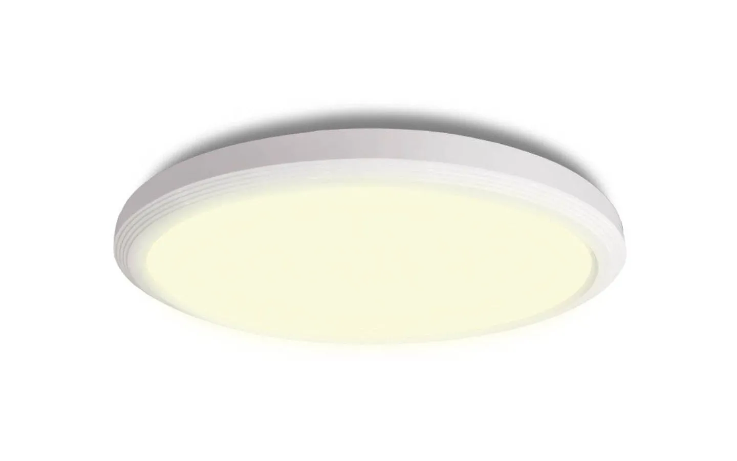 Badrumslampor Tak|Plafonder < Halo Design Ultra Light Plafond Ø30cm LED 3-Steg DIM Minne 3000K 1600lm 18W(150W) Vit IP54