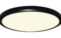 Badrumslampor Tak|Plafonder-Halo Design Ultra Light Plafond Ø24cm LED 3-Steg DIM Minne 3000K 1250lm 15W(100W) Svart IP54