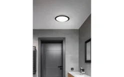 Badrumslampor Tak < Trio Lighting Umberto H2O Plafond LED 29cm mattsvart IP44