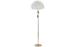 Golvlampor-Mauro Ferretti Unica Golvlampa 165cm Vit/Guld