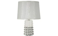 Bordslampor-Mauro Ferretti Unico Bordslampa 33cm Vit/Silver
