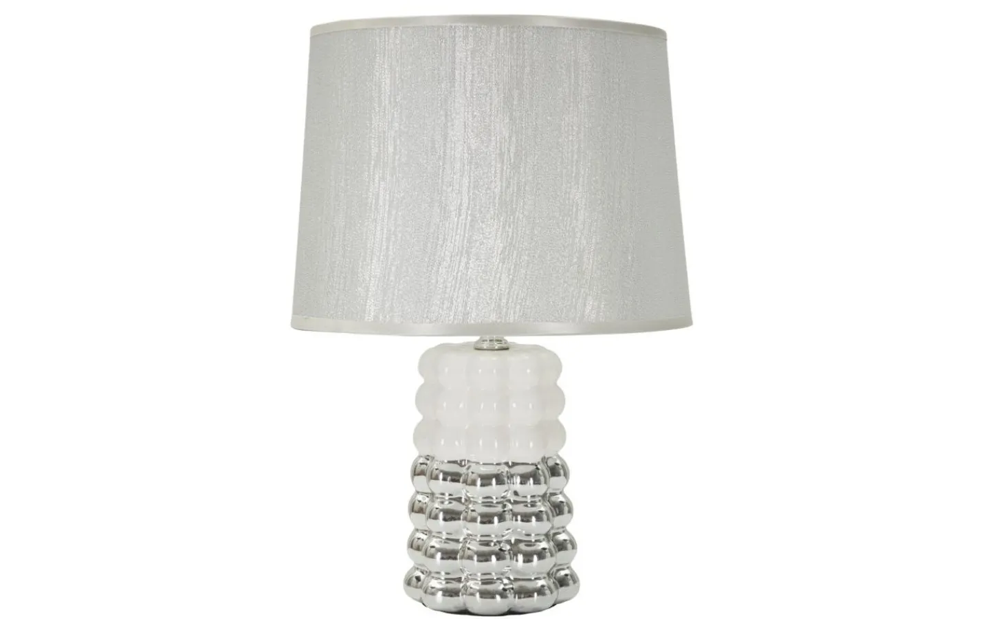 Bordslampor-Mauro Ferretti Unico Bordslampa 33cm Vit/Silver