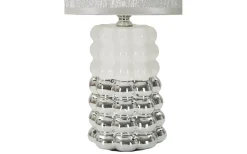 Bordslampor-Mauro Ferretti Unico Bordslampa 33cm Vit/Silver