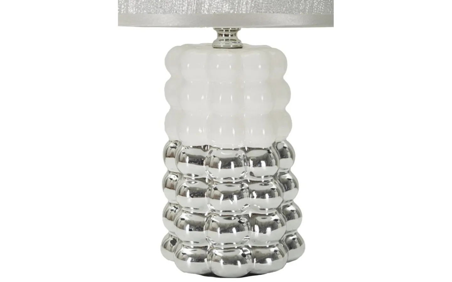 Bordslampor-Mauro Ferretti Unico Bordslampa 33cm Vit/Silver