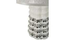 Bordslampor-Mauro Ferretti Unico Bordslampa 33cm Vit/Silver