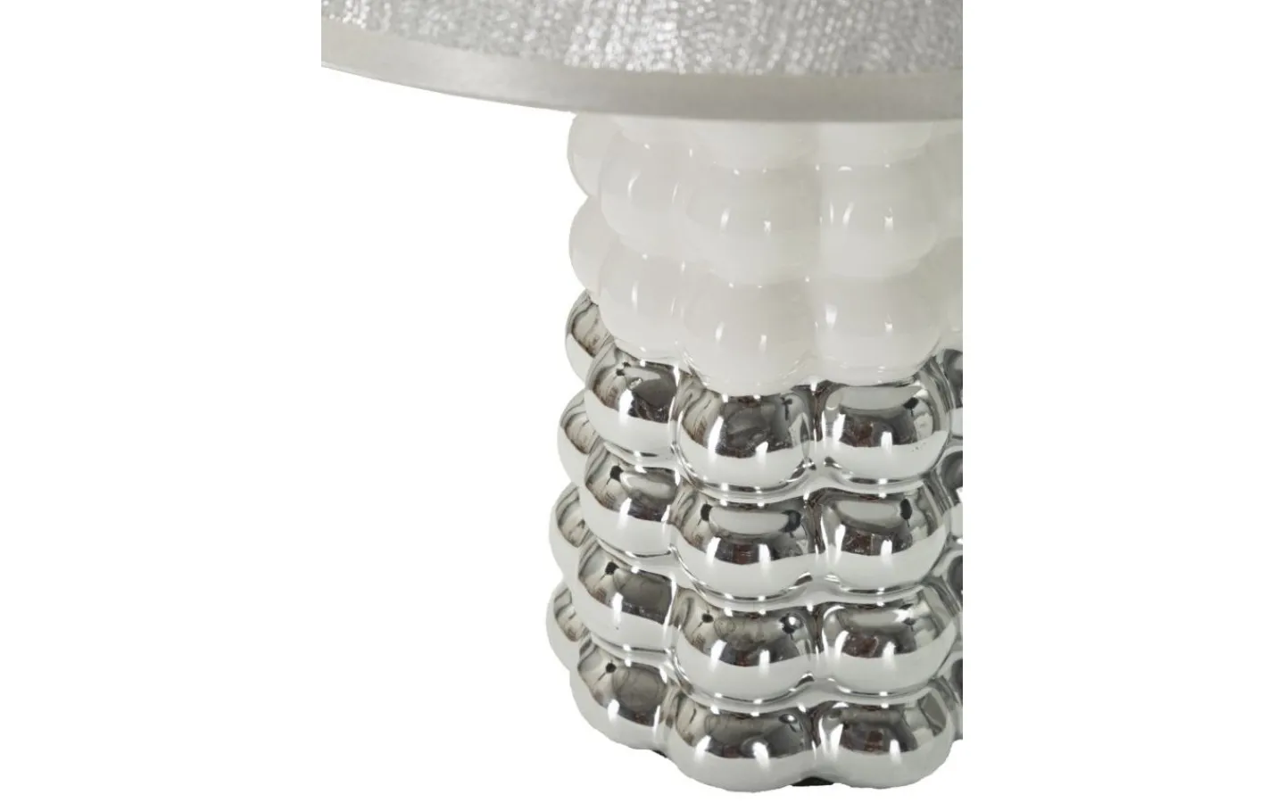 Bordslampor-Mauro Ferretti Unico Bordslampa 33cm Vit/Silver