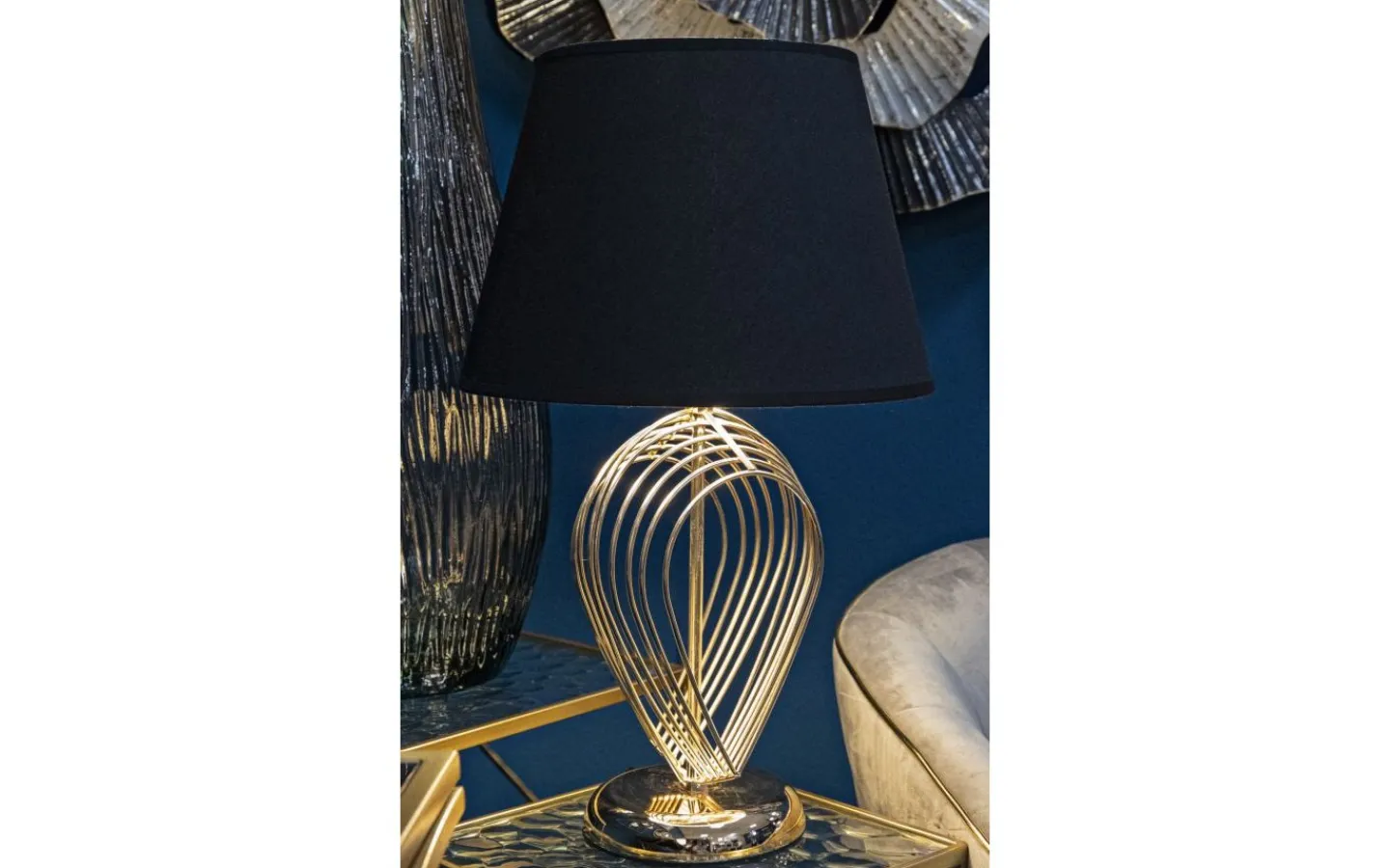 Bordslampor-Mauro Ferretti Unity Bordslampa 53,5cm Guld/Svart