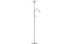 Uplight|Golvläslampor < Eglo Up 2 Golvlampa 177cm Matt Nickel