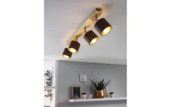 Avlånga Takspotlights|Takspot Med Minst 4 Lampor-Eglo Valbiano Takspotlight 78cm Borstad mässing