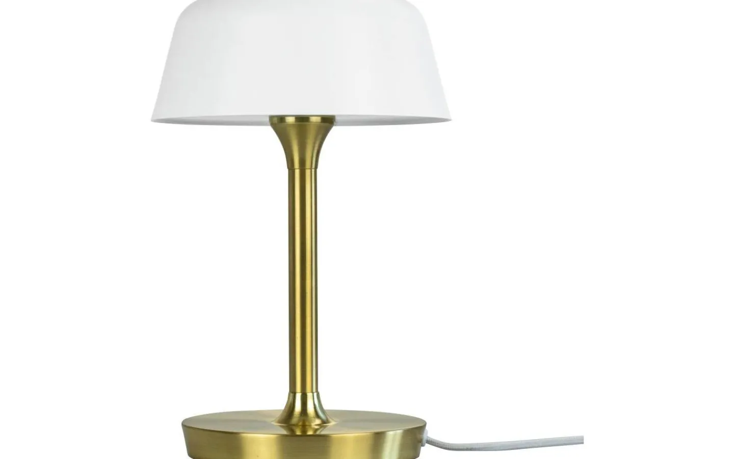 Bordslampor < Dyberg Larsen Valencia Bordslampa 30cm Vit/Mässing