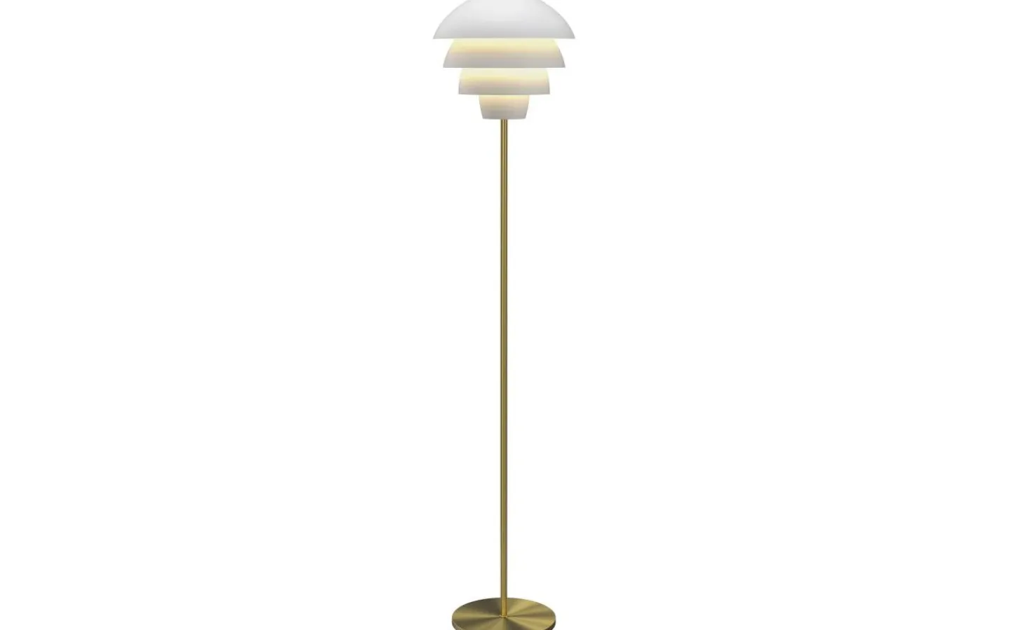 Golvlampor < Belid Valencia Golvlampa 151cm Vit/Mässing