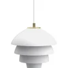 Kök & Matplats-Belid Valencia Taklampa 32cm Vit/Mässing