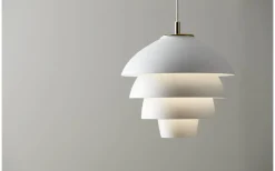 Kök & Matplats-Belid Valencia Taklampa 32cm Vit/Mässing