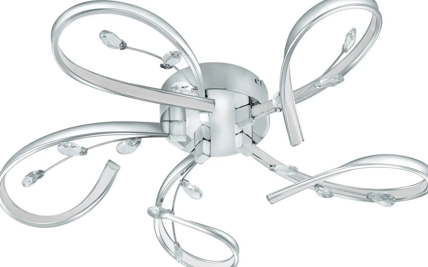 Plafonder-Eglo Vallemare Plafond 65cm LED 3000K 33W Krom