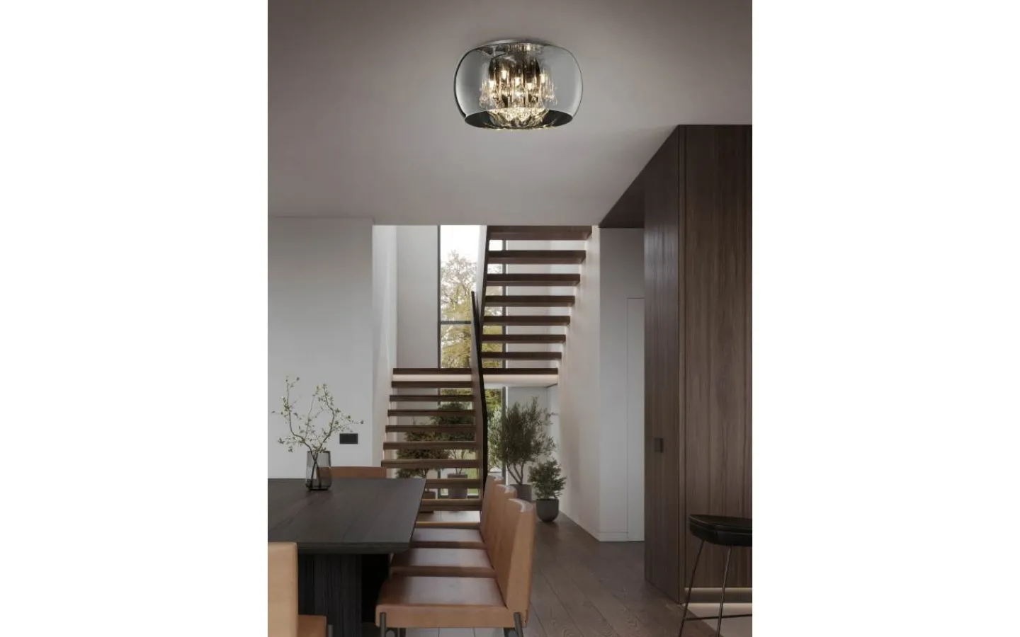 Plafonder < Trio Lighting Vapore Plafond 5xG9 krom