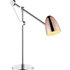 Skrivbordslampor|Bordslampor-Texa Design Varese Bordslampa 49cm Krom/Koppar