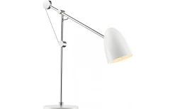 Skrivbordslampor|Bordslampor < Texa Design Varese Bordslampa 49cm Krom/Vit