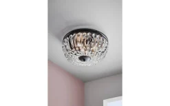 Kristallplafonder < Markslojd Vasa Kristallplafond 3L 30cm Svart
