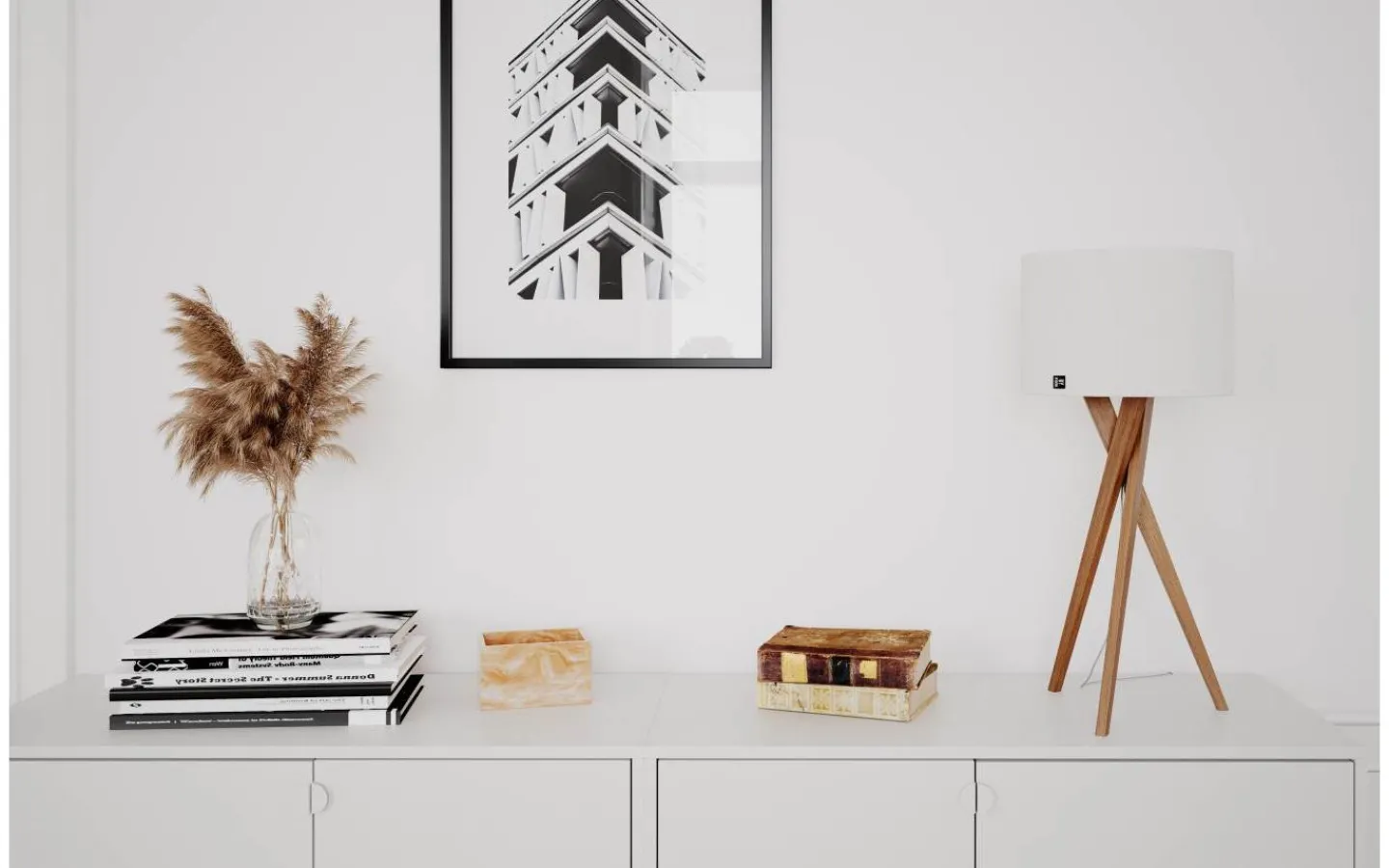 Bordslampor < By Rydens Vega Bordslampa 55cm Ek/Vit