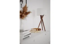 Bordslampor-By Rydens Vega Bordslampa 55cm Valnöt/Vit