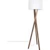 Golvlampor-By Rydens Vega Golvlampa 160cm Vit/Valnöt