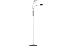 Golvläslampor-Halo Design Vegas Golvlampa 140cm LED 3000K 2x7W Dimbar Svart