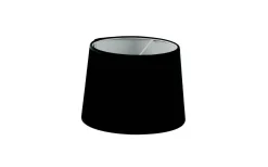 Enfärgade Runda Lampskärmar < Hallbergs Velutto Lampskärm Ø35cm Svart