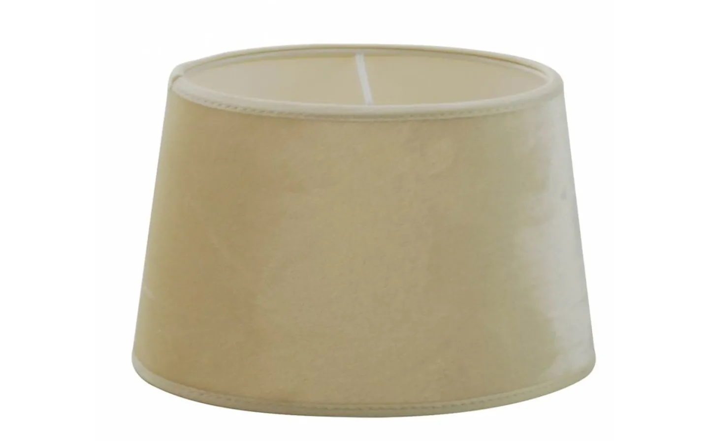 Ovala Lampskärmar-Hallbergs Velutto Oval Lampskärm 25cm Offwhite