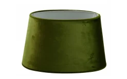 Ovala Lampskärmar-Hallbergs Velutto Oval Lampskärm 30cm Olive